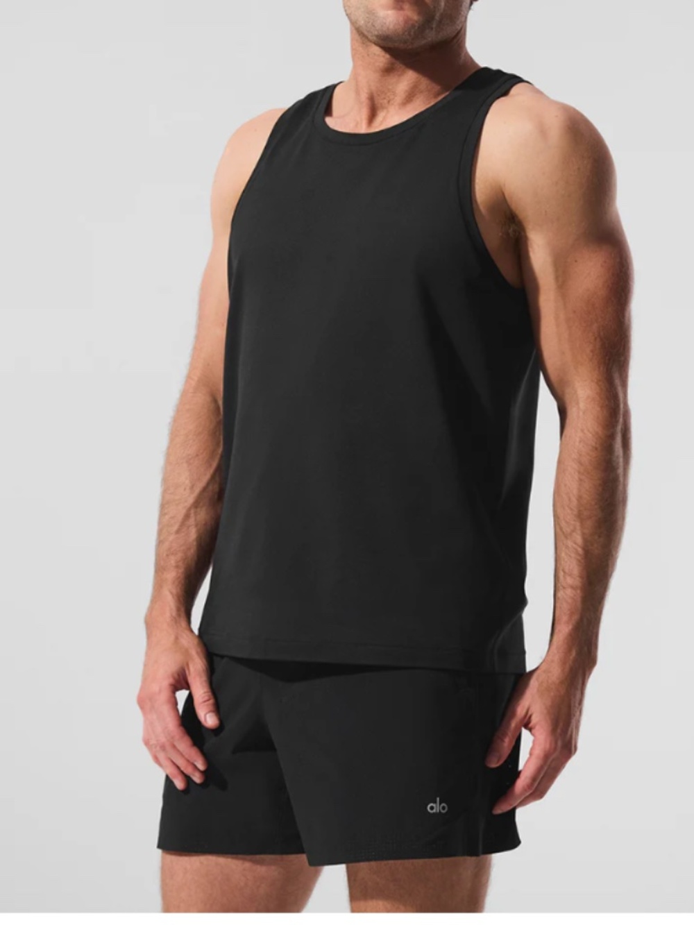ALO Black Conquer Tank in Black XL